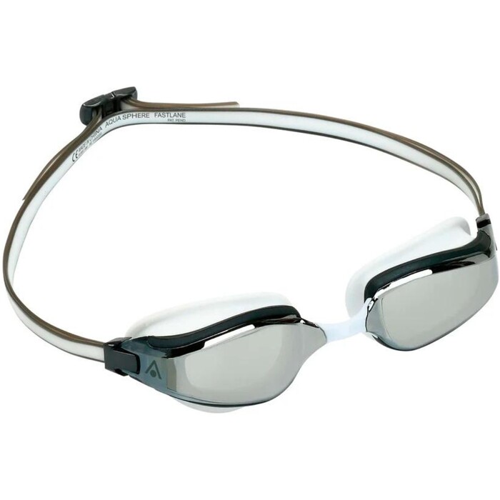 2024 Aquasphere Fastlane Swim Goggles EP3170910LMS - Silver Mirrored